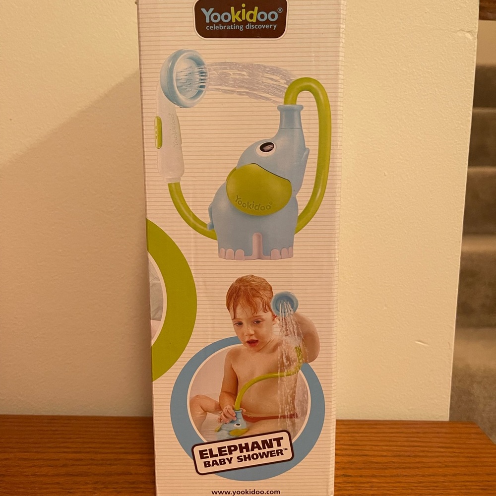 Yookidoo blue elephant shower sprayer